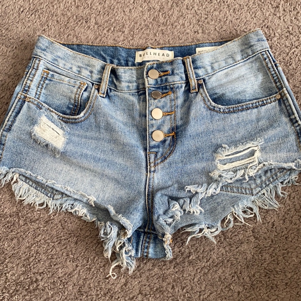 Bullhead High Rise Denim Shorts